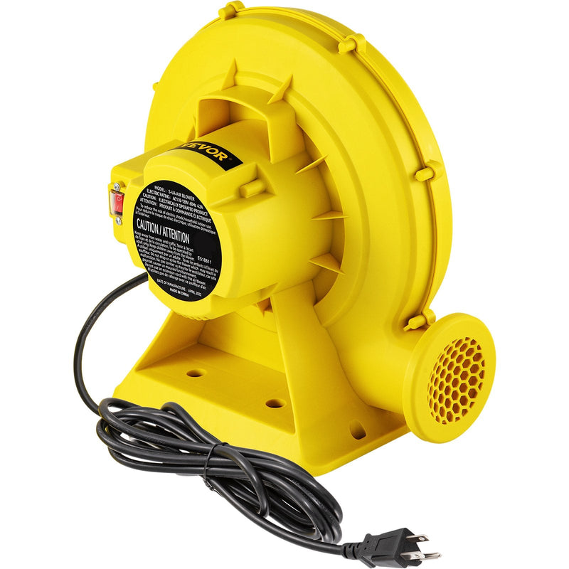 VEVOR 450 W gaisa pūtējs piepūšamām atrakcijām, 0,6 ZS ventilators