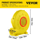 VEVOR 450 W gaisa pūtējs piepūšamām atrakcijām, 0,6 ZS ventilators