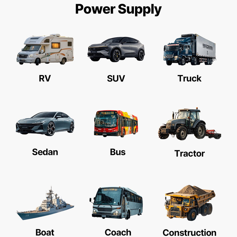Dīzeļsildītājs 8 kW, DC 12V, pārnēsājams ar tālvadību, LCD ekrānu un 5 L tvertni