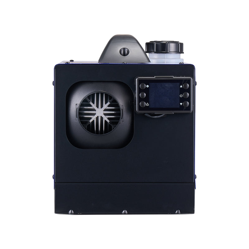 Dīzeļdegvielas gaisa sildītājs 8 kW, DC 12 V, pārnēsājams “All in One” ar tālvadības pulti un LCD displeju, ātra uzsildīšana, zems trokšņa līmenis, 5 L degvielas tvertne automašīnām, kemperiem, furgoniem, traktoriem un kravas automašīnām