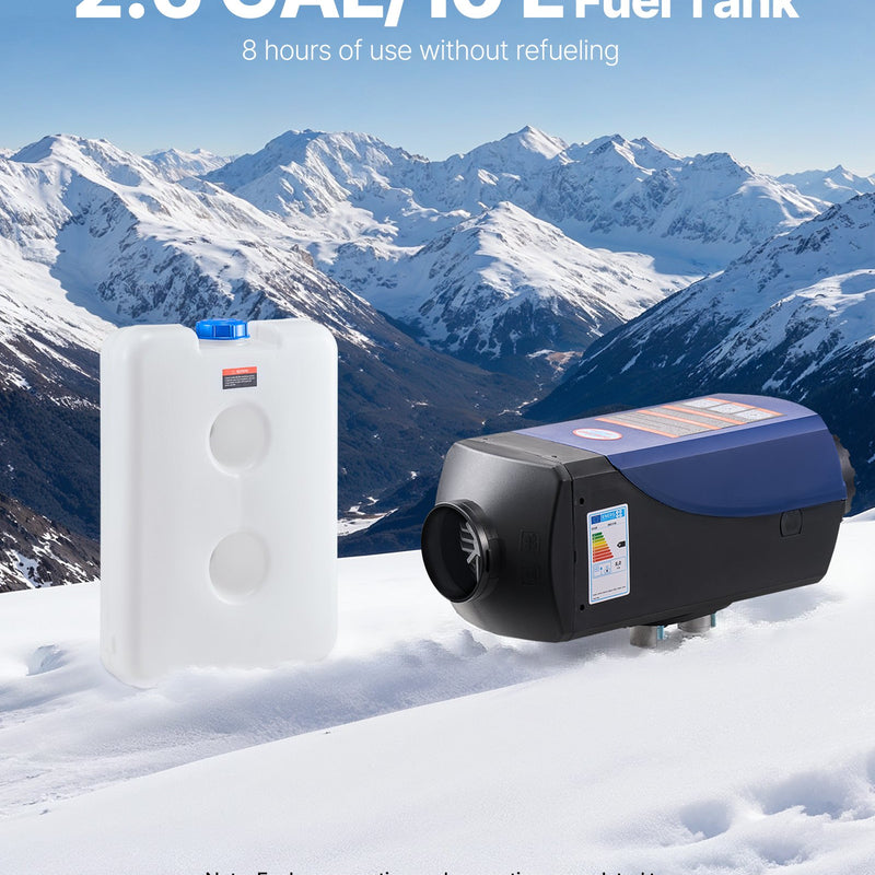 Dīzeļdegvielas sildītājs, 8 kW, DC 12 V, pārnēsājams gaisa sildītājs ar tālvadību un LCD ekrānu, ātra uzsildīšana, zems trokšņa līmenis, 10 l degvielas tvertne, piemērots automašīnām, furgoniem, kemperiem un kravas auto