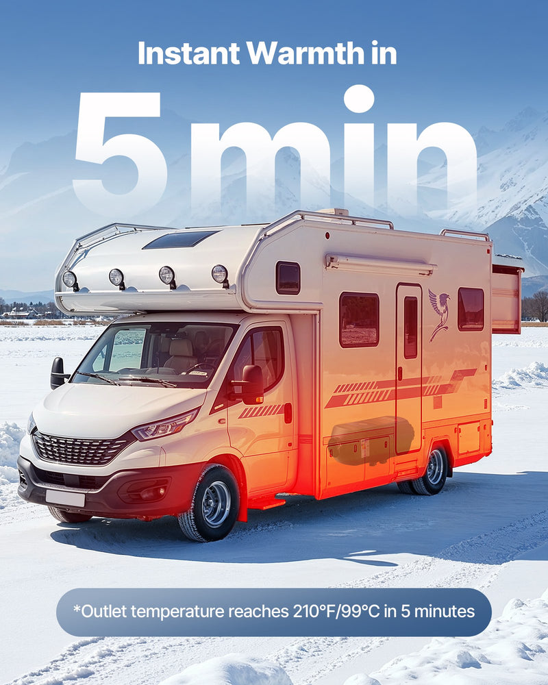 Dīzeļdegvielas sildītājs, 8 kW, DC 12 V, pārnēsājams gaisa sildītājs ar tālvadību un LCD ekrānu, ātra uzsildīšana, zems trokšņa līmenis, 10 l degvielas tvertne, piemērots automašīnām, furgoniem, kemperiem un kravas auto