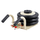 VEVOR trīskāršais gaisa maisa pacēlājs, 3000 kg,  ar sešām tērauda caurulēm, pacelšanas augstums līdz 450 mm, 3-5 s ātra pacelšana, ar sānu rokturiem, piemērots automobiļiem, garāžām, remontiem (balts)