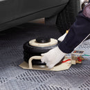 VEVOR Air Jack, трехтонный домкрат с тройной пневматической подушкой, подъем до 450 мм, быстрый подъем 3-5 секунд, пневматический домкрат с боковыми ручками для автомобилей, гаражей и ремонта (бежевый)