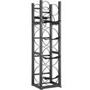 Metāla plaukts gāzes balonu uzglabāšanai, ietilpība 3 x 13,6 kg + 3 mazie baloni, piemērots noliktavām, darbnīcām un transportam, 325 × 330 × 1196 mm