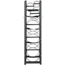 Metāla plaukts gāzes balonu uzglabāšanai, ietilpība 3 x 13,6 kg + 3 mazie baloni, piemērots noliktavām, darbnīcām un transportam, 325 × 330 × 1196 mm