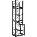 Gāzes konteineru plaukts, ar ietilpību 1 × 22,7 kg, 2 × 13,6 kg un 3 mazi baloni, 39,5 × 33 × 126,5 cm, uzglabāšanai un transportēšanai (Freons, skābeklis, slāpeklis u.c.)