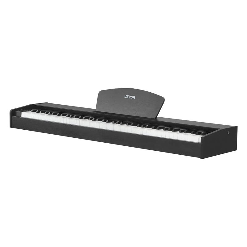 VEVOR digitālās klavieres ar 88 pilnsvara taustiņiem, dubulto klaviatūru un skaļruņiem, ar sustain pedāli un ieraksta funkciju, 238 toņi, bezvadu savienojums, bez statīva