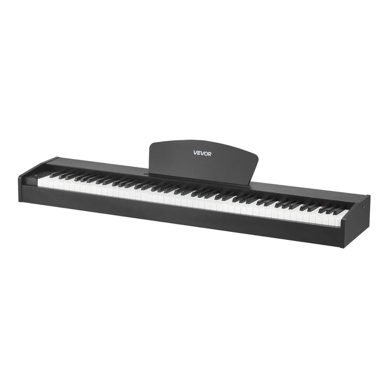 VEVOR digitālās klavieres ar 88 pilnsvara taustiņiem, dubulto klaviatūru un skaļruņiem, ar sustain pedāli un ieraksta funkciju, 238 toņi, bezvadu savienojums, bez statīva