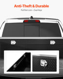 VEVOR alumīnija kravas auto šķērskaste ar dimanta rakstu, 1753×508×457 mm, ūdensizturīga instrumentu un aprīkojuma uzglabāšanas kaste ar slēdzeni un sānu rokturiem, melna