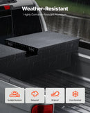 VEVOR kravas automašīnas šķērssija alumīnija instrumentu kaste, 177,8×50,8×33,02 cm ar dimanta faktūru, ūdensizturīga uzglabāšanas kaste ar slēdzeni, atslēgām un sānu rokturiem, melna