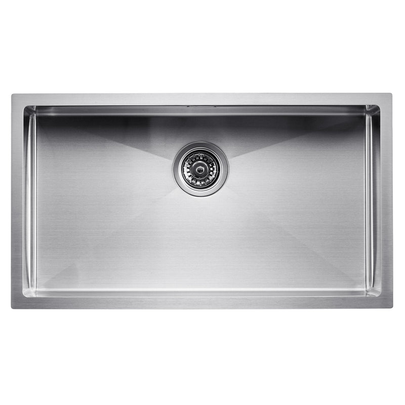 VEVOR 76 cm nerūsējošā tērauda virtuves izlietne (viena bļoda, undermount/drop-in, bāra tipa)