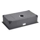 VEVOR 76 cm nerūsējošā tērauda virtuves izlietne (viena bļoda, undermount/drop-in, bāra tipa)