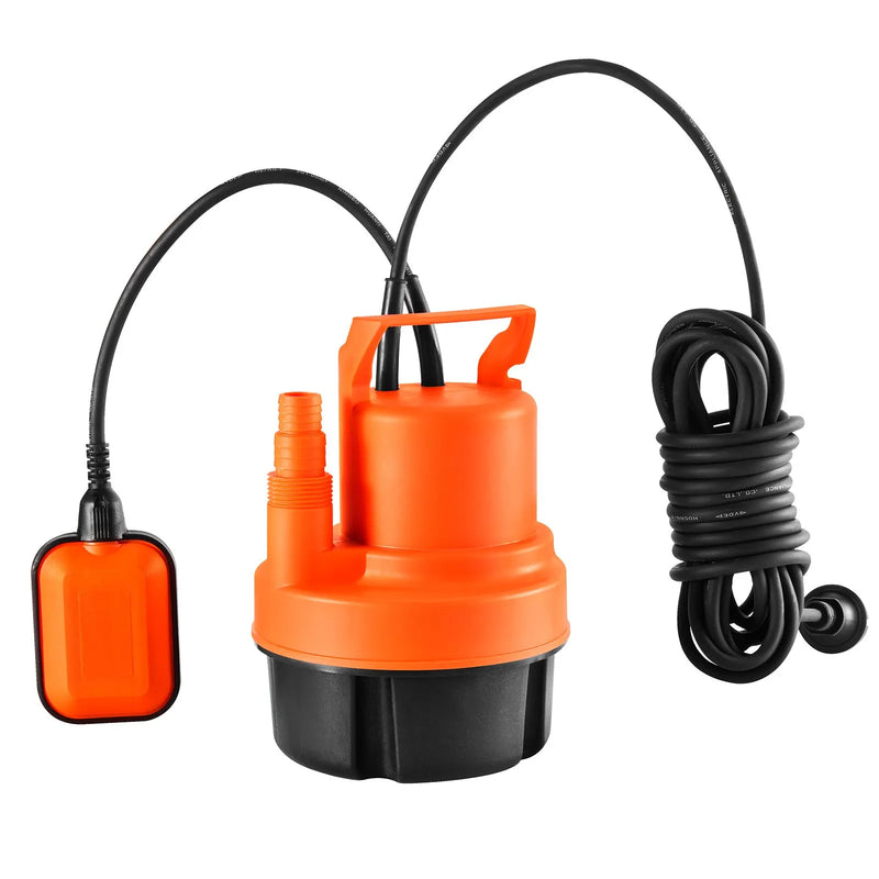 VEVOR iegremdējamais drenāžas sūknis 320 W, plūsma līdz 6002 l/h, pacelšanas augstums līdz 7 m