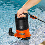 VEVOR iegremdējamais drenāžas sūknis 700 W, plūsma līdz 15 700 l/h, pacelšanas augstums līdz 10 m