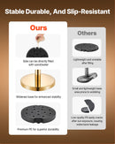 VEVOR norobežojošo stabu komplekts, 6 gab. cilvēku plūsmas kontroles barjeru komplekts ar sarkanu paklāju, 4 sarkanas samta virves, nerūsējošā tērauda zelta krāsas stabi ar dobu pamatni rindām teātriem, ballītēm, kāzām un izstādēm