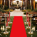 VEVOR norobežojošo stabu komplekts, 6 gab. cilvēku plūsmas kontroles barjeru komplekts ar sarkanu paklāju, 4 sarkanas samta virves, nerūsējošā tērauda zelta krāsas stabi ar dobu pamatni rindām teātriem, ballītēm, kāzām un izstādēm