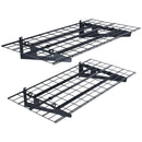 Uzglabāšanas plaukti 2 gab. 122 × 61 cm pie sienas stiprināmi 227 kg, metāla