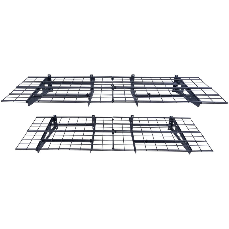 Uzglabāšanas plaukti 2 gab. 183 × 61 cm pie sienas stiprināmi 454 kg, metāla