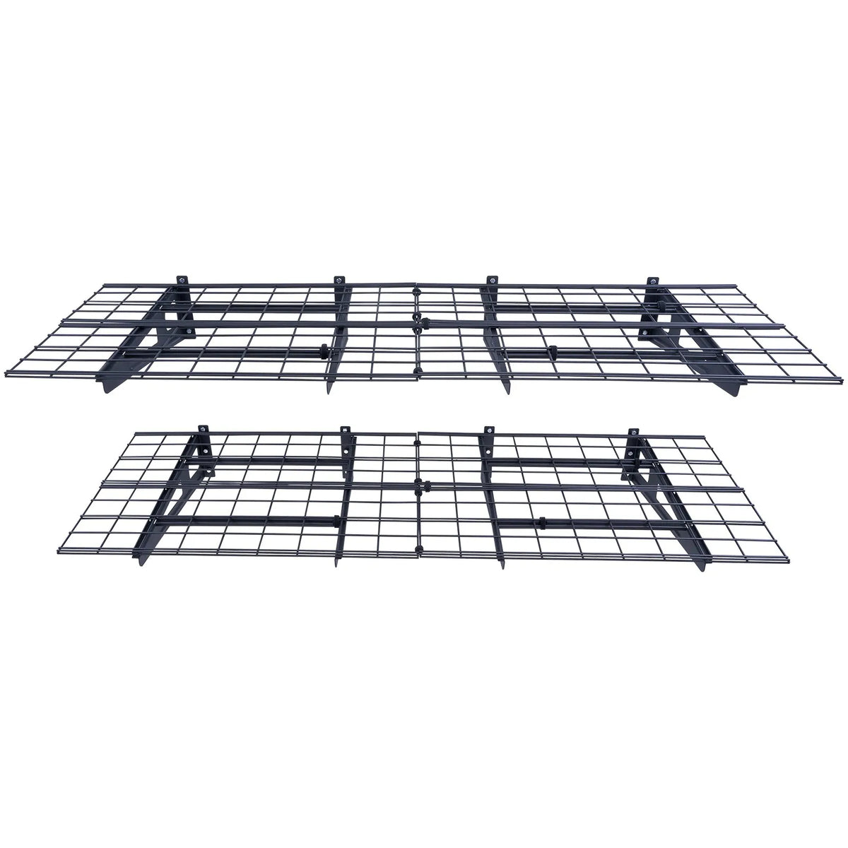Uzglabāšanas plaukti 2 gab. 183 × 61 cm pie sienas stiprināmi 454 kg, metāla