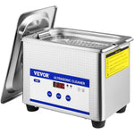 VEVOR 0,8 L ultraskaņas tīrītājs ar digitālu taimeri un sildītāju, 35 W nerūsējošā tērauda ierīce rotaslietu, briļļu un citu priekšmetu tīrīšanai – piemērots komerciālai un mājas lietošanai
