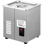 VEVOR 2 l uzlabots ultraskaņas tīrītājs (100 W sildītājs, 60 W ultraskaņa), profesionāls digitāls laboratorijas ultraskaņas detaļu tīrītājs ar sildīšanu un taimeri juvelierizstrādājumu, briļļu un detaļu tīrīšanai
