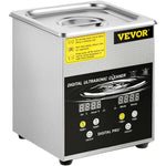 VEVOR 2 l uzlabots ultraskaņas tīrītājs (100 W sildītājs, 60 W ultraskaņa), profesionāls digitāls laboratorijas ultraskaņas detaļu tīrītājs ar sildīšanu un taimeri juvelierizstrādājumu, briļļu un detaļu tīrīšanai
