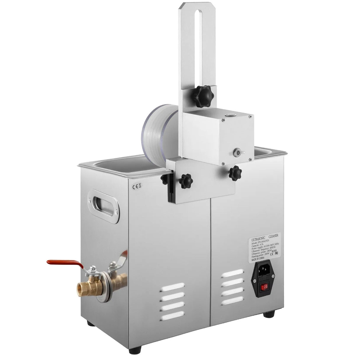VEVOR 6-liter ultrasonic cleaning machine, complete with a drying rack