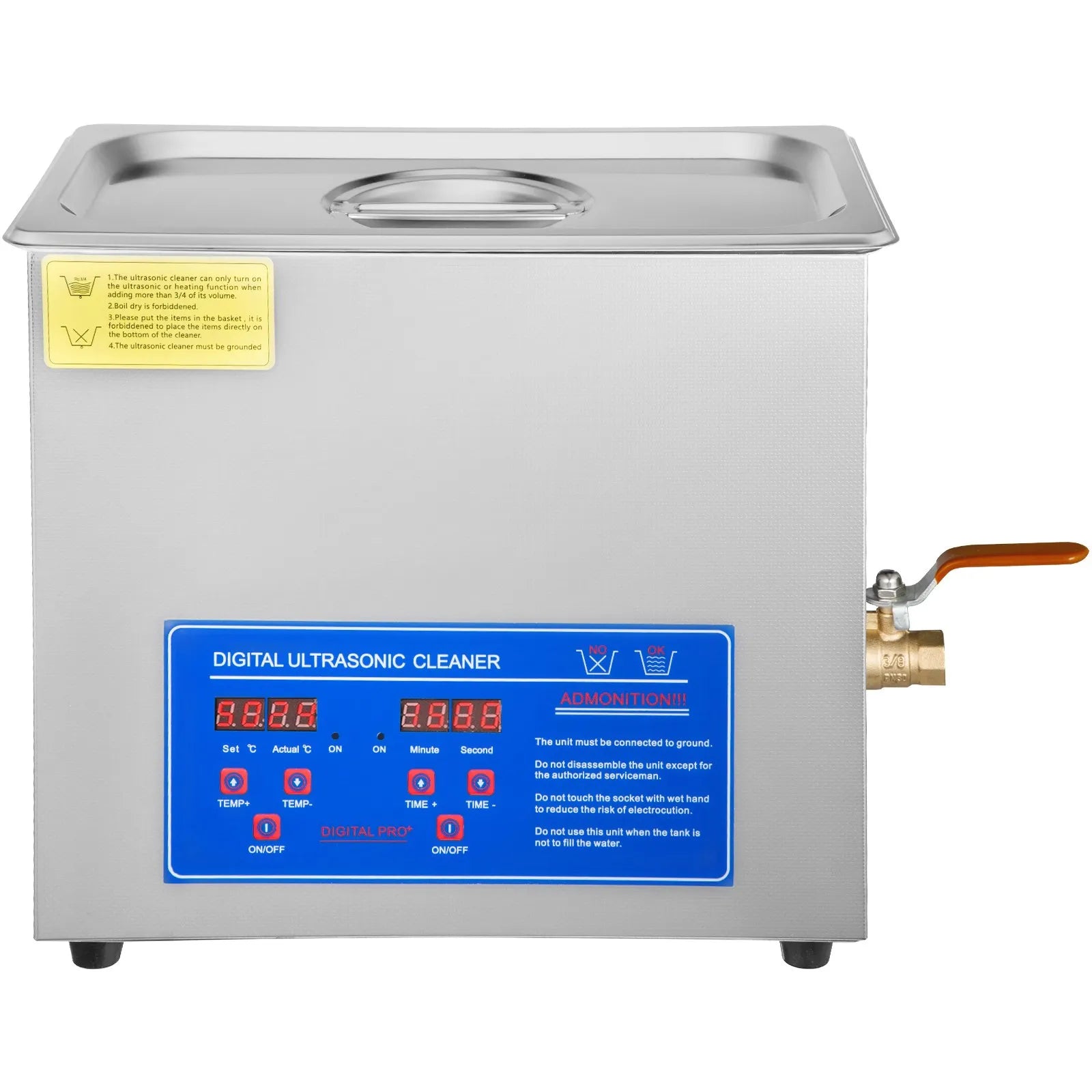 VEVOR 6-liter ultrasonic cleaning machine, complete with a drying rack