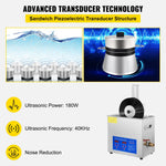 VEVOR 6-liter ultrasonic cleaning machine, complete with a drying rack