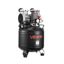 VEVOR 30 l gaisa kompresors, 1,5 kW, 113 l/min pie 6,2 bar, maks. spiediens 10 bar, bez eļļas, paredzēts auto remontam, riepu piepumpēšanai, krāsošanai un koka darbu naglošanai
