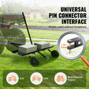 VEVOR piekabināms zāliena skarifikators, 122 cm darba platums, ar 24 atsperu tērauda zariem, zāliena skarifikatora grābeklis ATV vai zāliena pļāvējam, piekabināms zāliena grābeklis ar pacelšanas rokturi dārzam, saimniecībai un zālienam