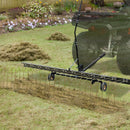 VEVOR piekabināms zāles iztīrītājs, 152 cm zāles iztīrītāja grābeklis ATV vai zāles pļāvējam, 24 dakšas