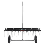 VEVOR piekabināms zāles iztīrītājs, 101,6 cm zāles iztīrītāja grābeklis ATV vai zāles pļāvējam, 20 dakšas