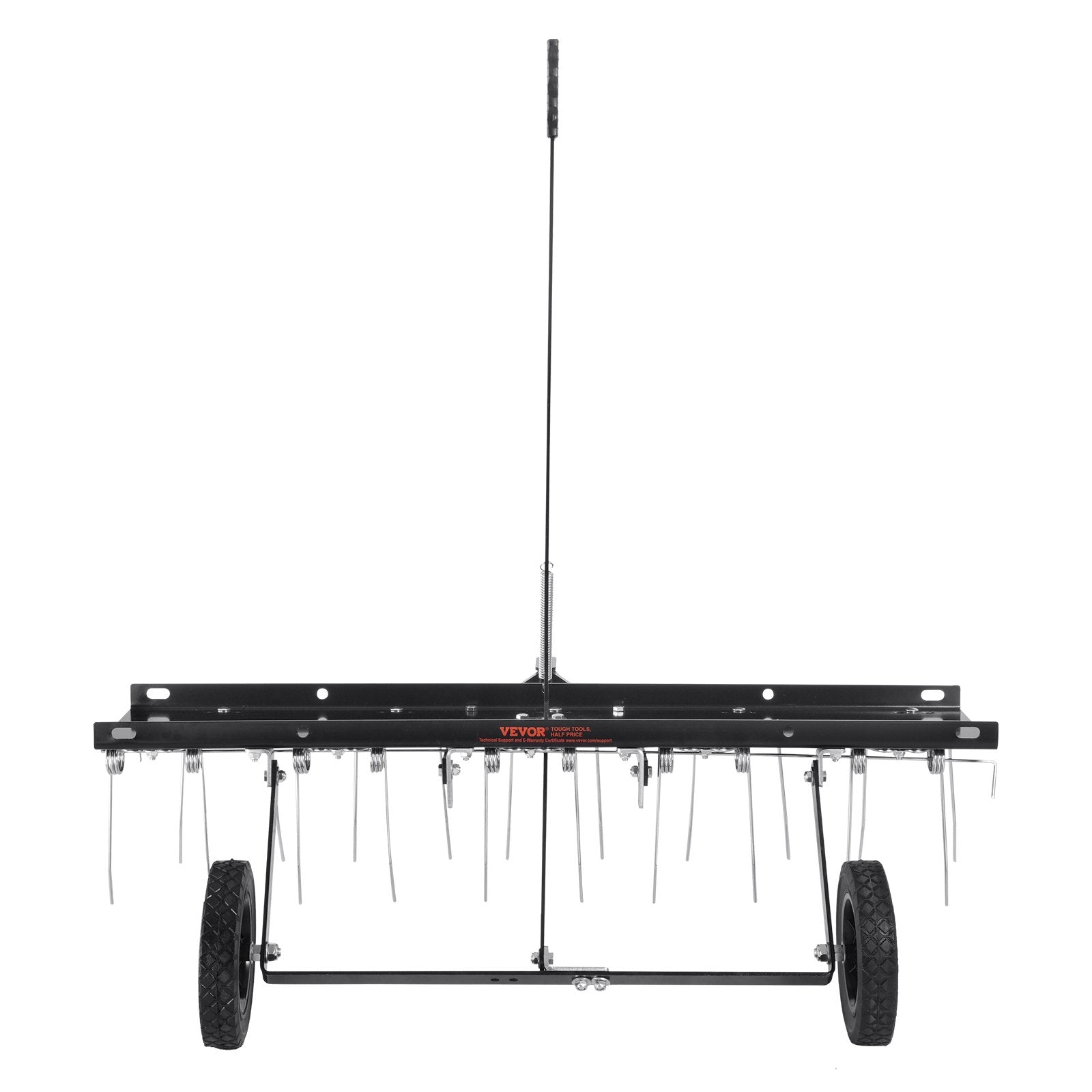 VEVOR piekabināms zāles iztīrītājs, 101,6 cm zāles iztīrītāja grābeklis ATV vai zāles pļāvējam, 20 dakšas