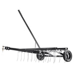 VEVOR piekabināms zāles iztīrītājs, 101,6 cm zāles iztīrītāja grābeklis ATV vai zāles pļāvējam, 20 dakšas