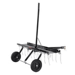 VEVOR piekabināms zāles iztīrītājs, 101,6 cm zāles iztīrītāja grābeklis ATV vai zāles pļāvējam, 20 dakšas