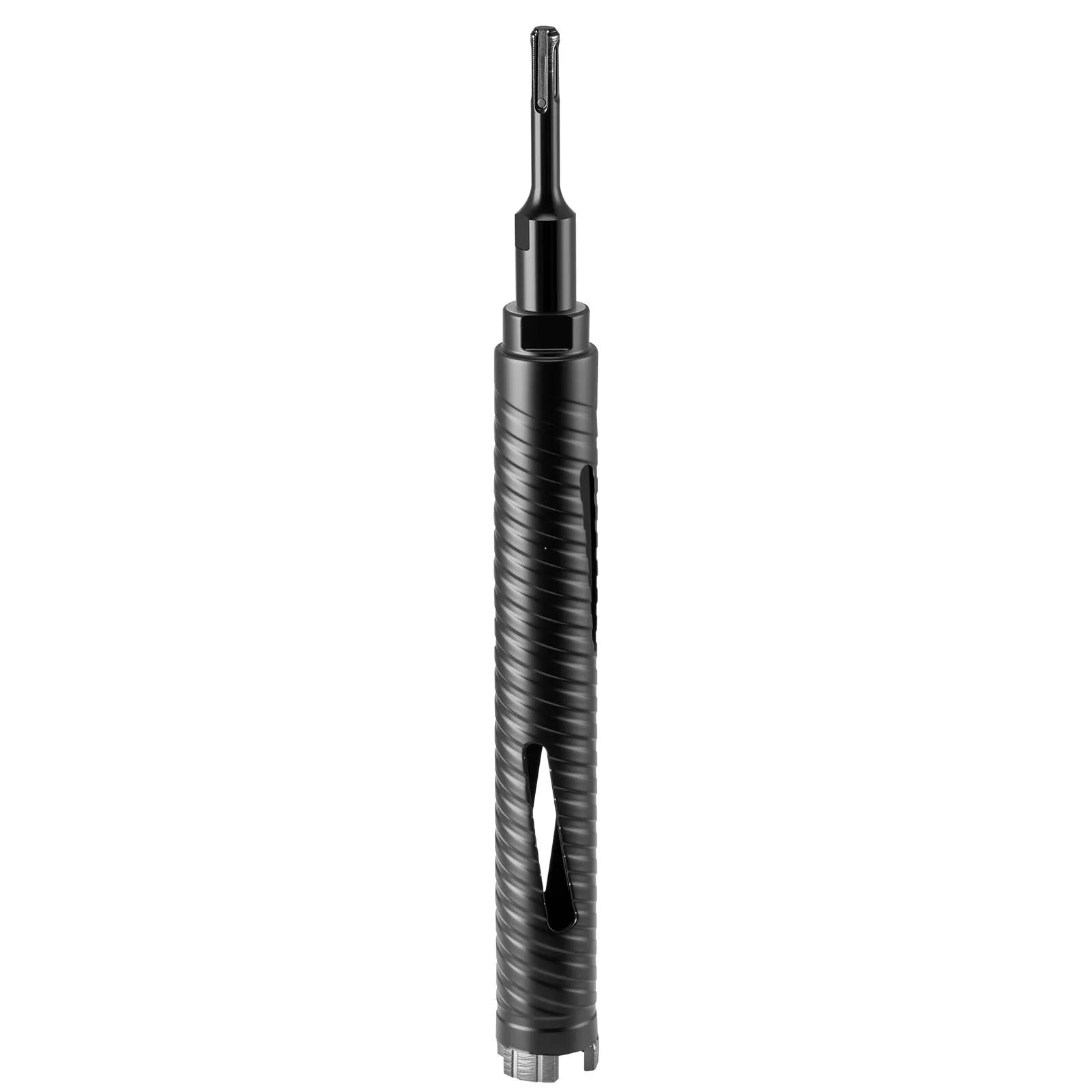 VEVOR dimanta kroņurbis, 38 mm diametrs, 241 mm urbšanas dziļums, M16 iekšējā vītne, sausās urbšanas kroņurbis ar 3 adapteriem, vadurbīti un sešstūra atslēgu, paredzēts dzelzsbetonam, sarkanajiem ķieģeļiem un mūra materiāliem