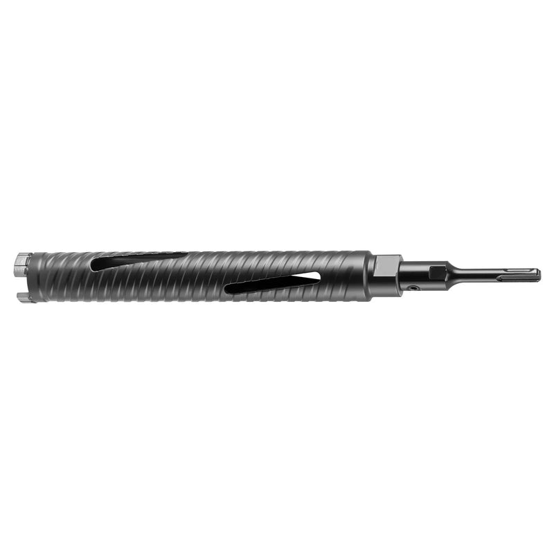 VEVOR dimanta kroņurbis, 38 mm diametrs, 241 mm urbšanas dziļums, M16 iekšējā vītne, sausās urbšanas kroņurbis ar 3 adapteriem, vadurbīti un sešstūra atslēgu, paredzēts dzelzsbetonam, sarkanajiem ķieģeļiem un mūra materiāliem