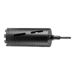 VEVOR dimanta kroņurbis sausajai urbšanai, diametrs 102 mm, urbšanas dziļums 241 mm, M16 iekšējā vītne, komplektā 3 adapteri, centrurbis un sešstūra atslēga dzelzsbetonam, ķieģeļiem un mūrim