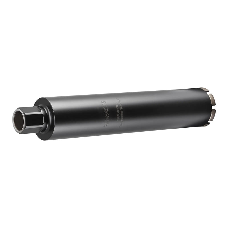VEVOR dimanta kroņurbis mitrajai urbšanai, diametrs 76 mm, urbšanas dziļums 356 mm, 1-1/4″-7 iekšējā vītne, augstas precizitātes metinājums dzelzsbetonam, ķieģeļiem un mūrim