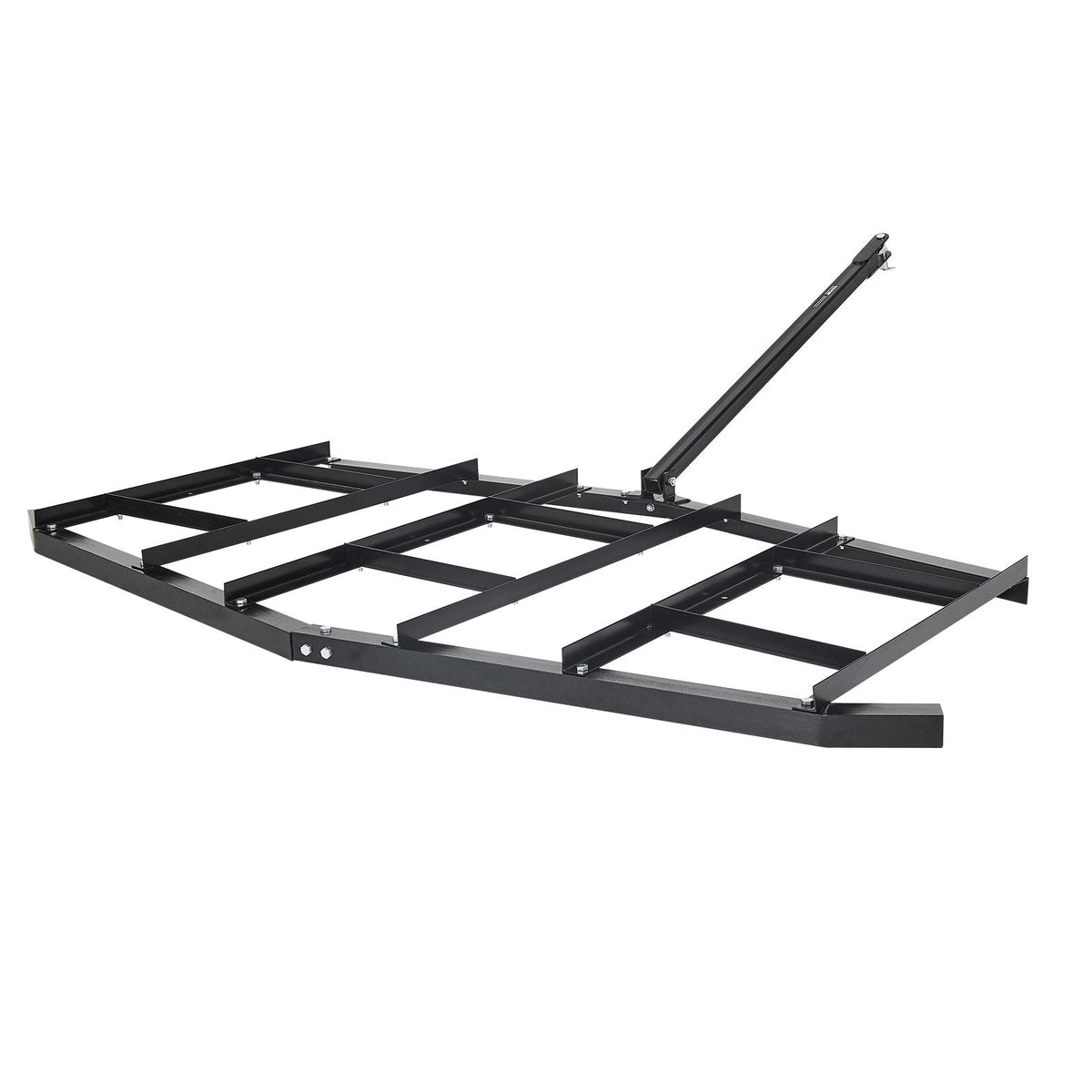 VEVOR velkamais ecēšu līdzinātājs, 2134 mm plats piekabināms ecēšu līdzinātājs no Q235 tērauda ar regulējamiem stieņiem un tapas sakabi, paredzēts slodzei līdz 22,7 kg, traktoru piekabināmās ecēšas ATV, UTV un dārza zāliena traktoriem