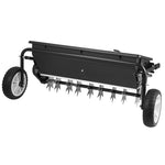 VEVOR velkamais zāliena kaisītājs ar aerācijas tapām, izkliedes platums 0,81 m, universāla sakabe, zāliena sējmašīna un augsnes aerators ar 45,36 kg ietilpību un 254 mm riepām ATV un UTV transportam