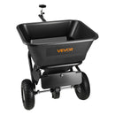VEVOR piekabē velkams zāliena sējējs, sadales platums 3 m, dārza un zāliena sējējs ar universālu piekabes āķi, 38,6 kg ietilpība un 25 cm visurgājēja riepas, sēklu un mēslojuma sadales sējējs ATV un UTV