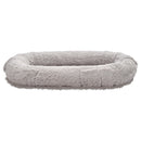 VEVOR cilvēka izmēra suņu gulta, 1320 × 860 × 240 mm ortopēdisks memory foam matracis, cilvēka izmēra gulta suņiem ar sānu kabatu, rokturi un rāvējslēdzēju, noņemama un mazgājama mašīnā, pelēkā krāsā.