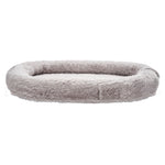 VEVOR cilvēka izmēra suņu gulta, 171 × 100 × 24 cm ortopēdisks memory foam matracis, cilvēka izmēra gulta suņiem ar sānu kabatu, rokturi un rāvējslēdzēju, noņemamu un mazgājamu mašīnā, pelēkā krāsā.