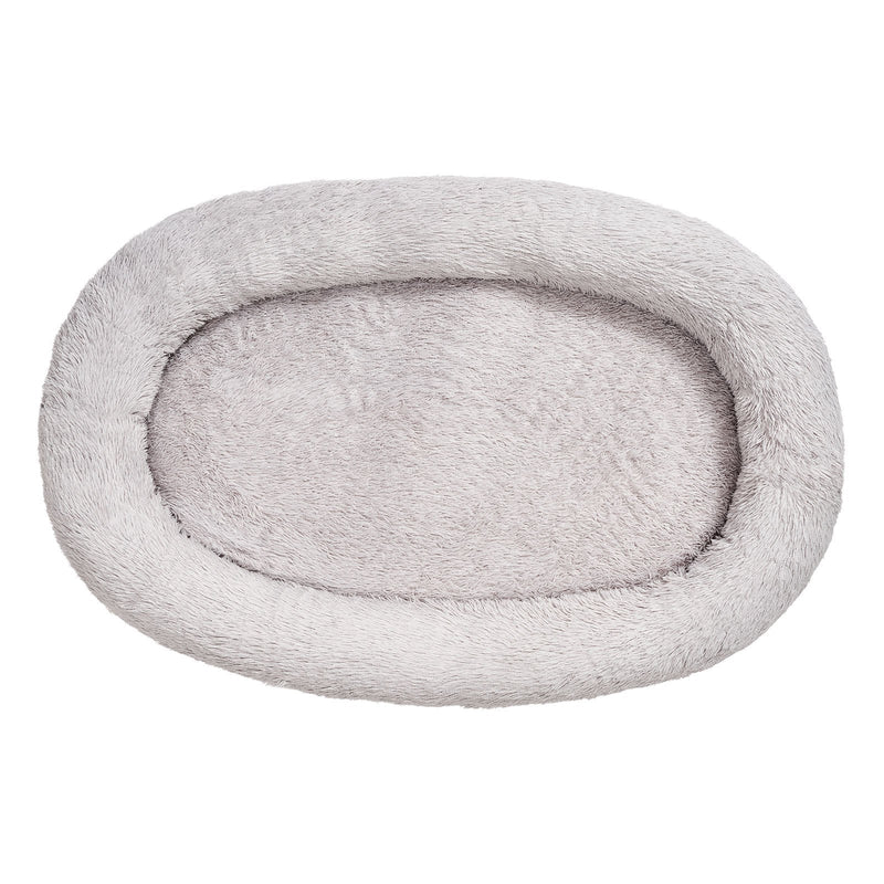 VEVOR cilvēka izmēra suņu gulta, 171 × 100 × 24 cm ortopēdisks memory foam matracis, cilvēka izmēra gulta suņiem ar sānu kabatu, rokturi un rāvējslēdzēju, noņemamu un mazgājamu mašīnā, pelēkā krāsā.