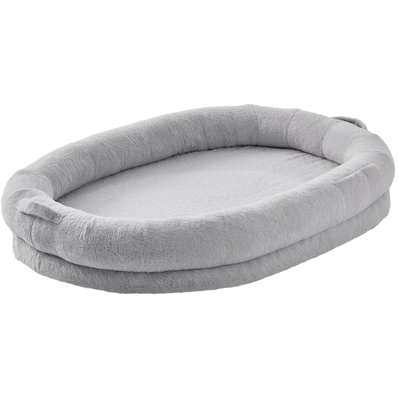 VEVOR cilvēka izmēra suņu gulta 183 × 122 × 25 cm, mazgājama ar mākslīgās truša vilnas pārvalku