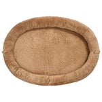 VEVOR cilvēka izmēra suņu gulta, 1770 × 1230 × 240 mm ortopēdisks memory foam matracis, cilvēka izmēra gulta suņiem ar sānu kabatu, rokturi un rāvējslēdzēju, noņemama un mazgājama mašīnā, brūnā krāsā.