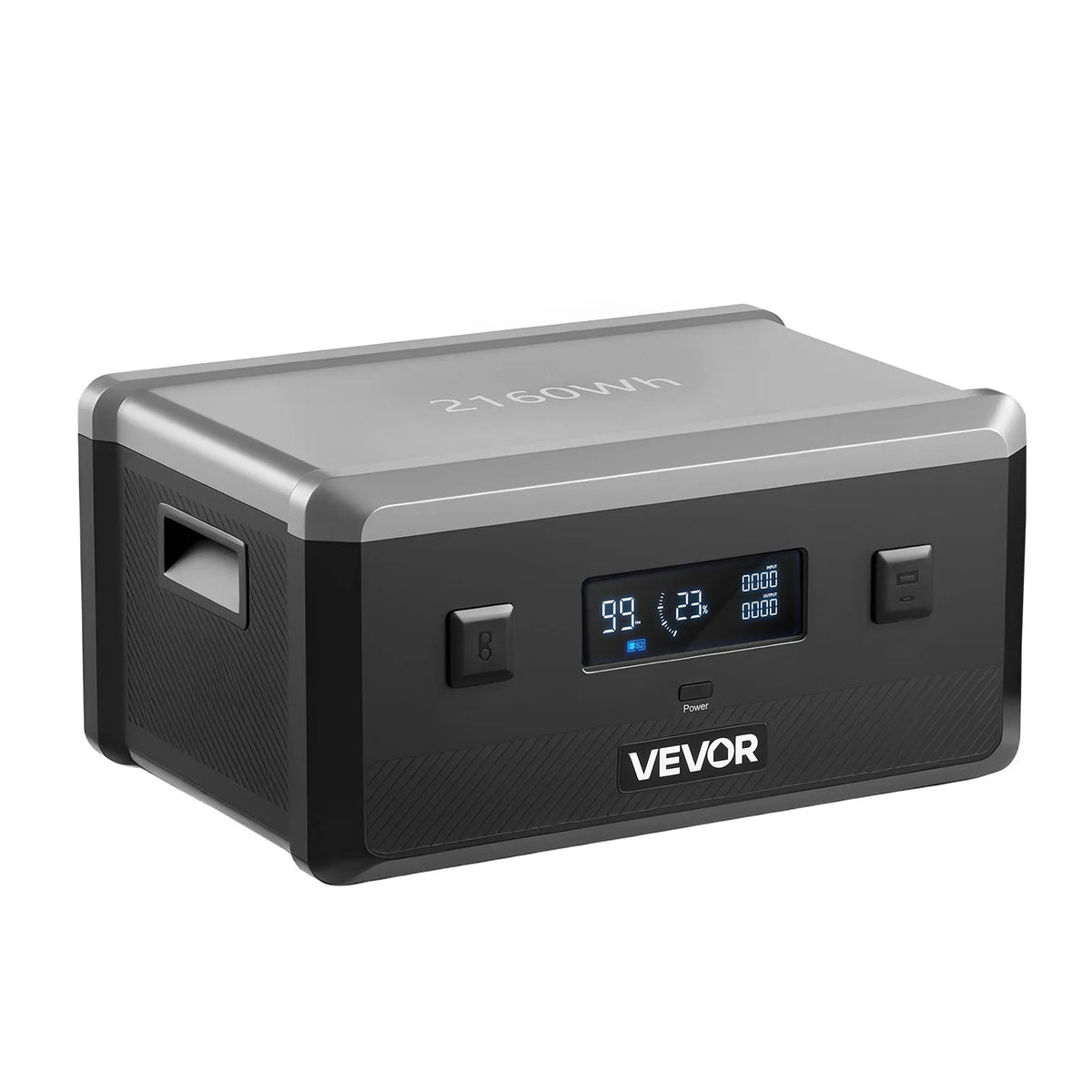 VEVOR papildu akumulators portatīvajai elektrostacijai, 2160 Wh LiFePO4 paplašināšanas akumulators ar 3 izejas pieslēgvietām lietošanai mājās, kempingā, ceļojumos un ārkārtas situācijās